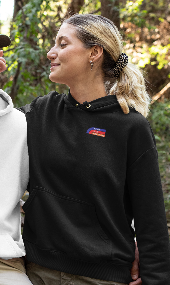 NEVER STOP WRESTLING - BUNT - Premium Hoodie